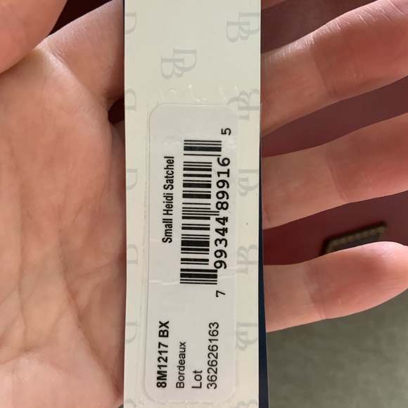 Dooney & Bourke Florentine Leather Small Heidi Satchel- Bordeaux - Picture 9 of 10